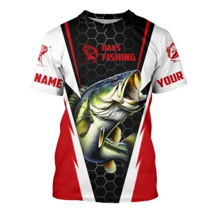 Personalized Bass Fishing jerseys, Bass Fishing Fishing tournament T-shirts | red IPHW3400
