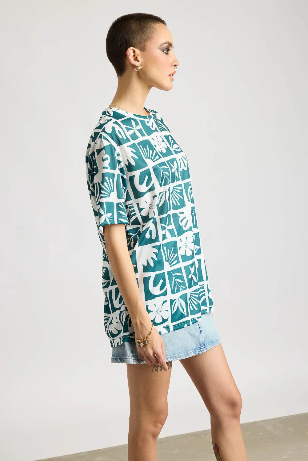 Printed Women's T-Shirt - Patterned Paradise