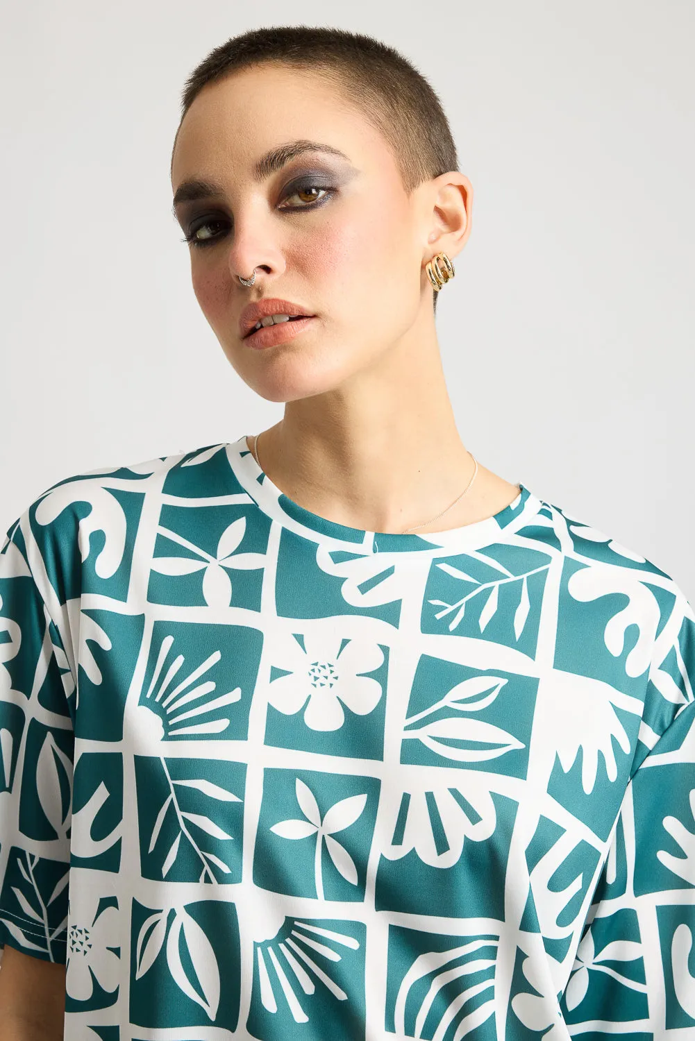 Printed Women's T-Shirt - Patterned Paradise