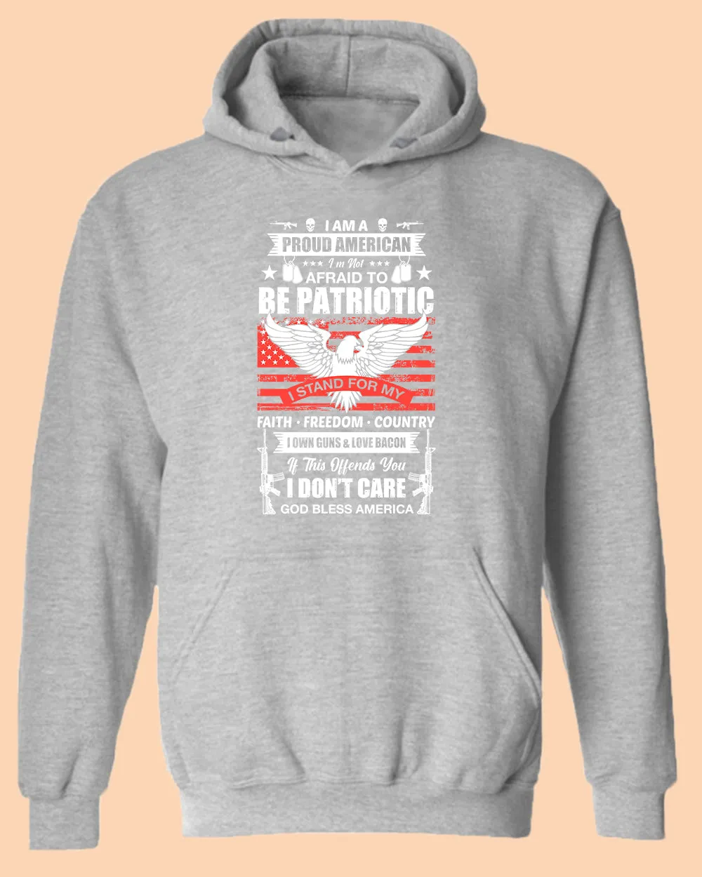 Proud American Not Afraid to be Patriotic hoodie