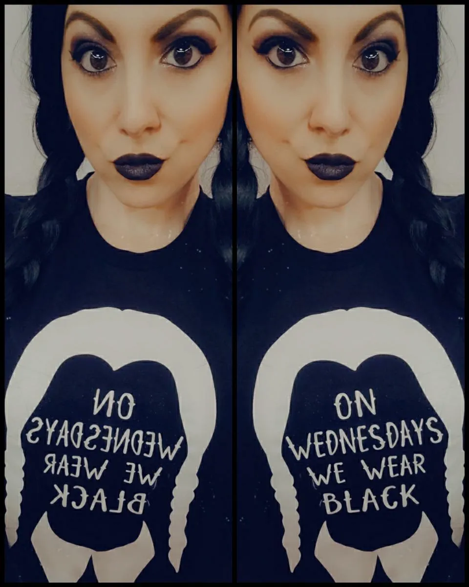 "On Wednesdays We Wear Black" Wednesday Tee - Unisex Shirt