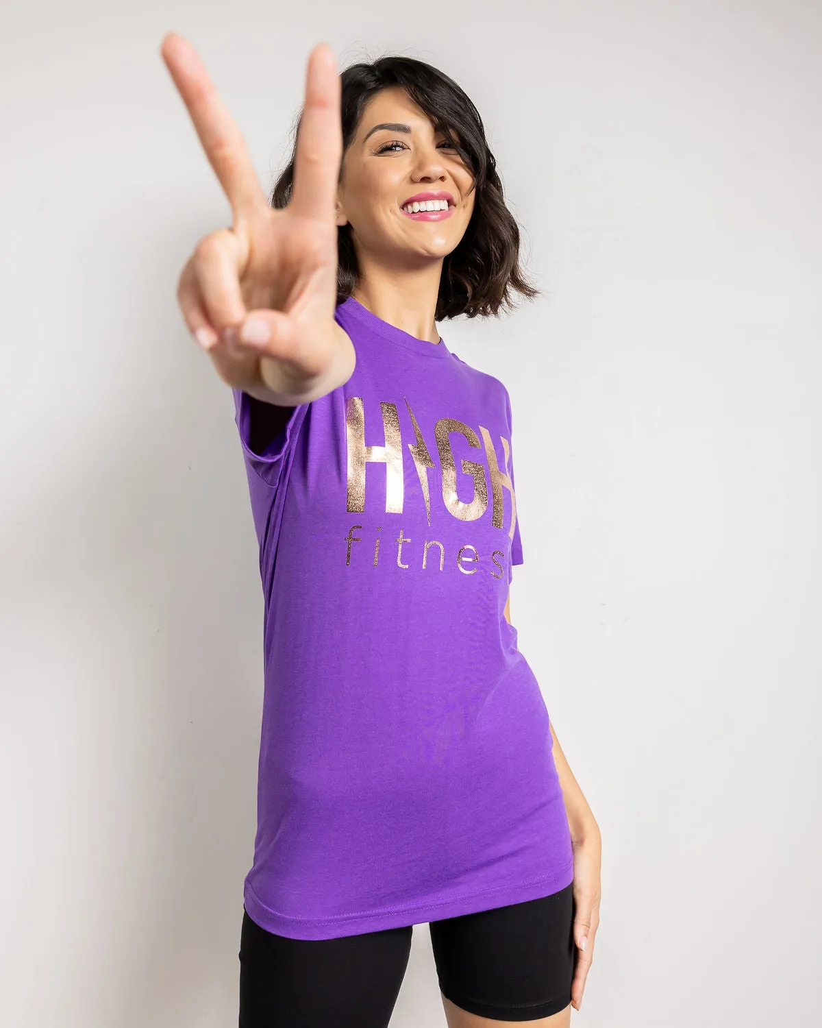 Rose Gold Foil Tee | Purple