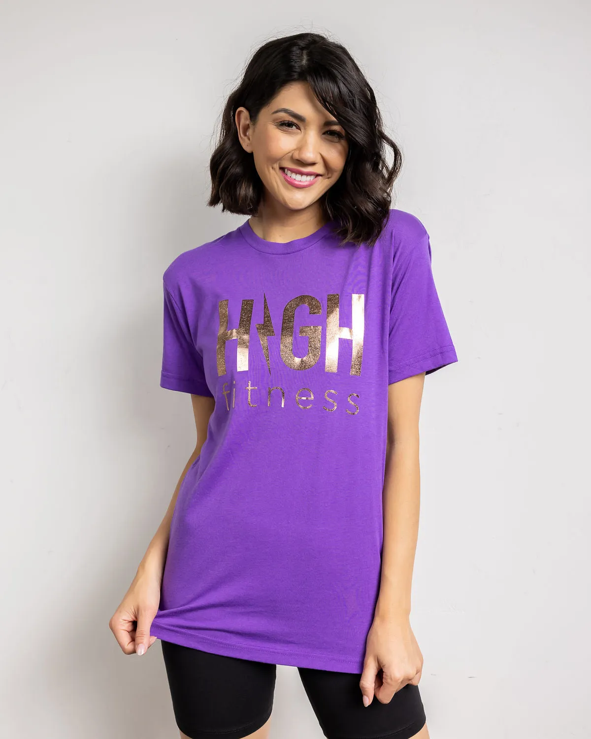 Rose Gold Foil Tee | Purple