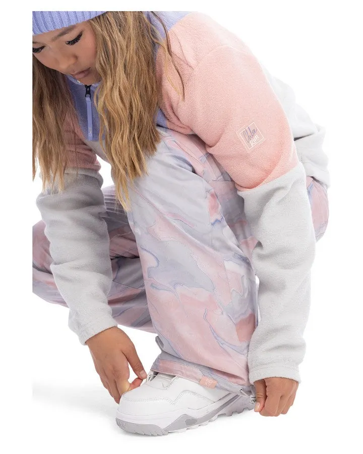 Roxy Chloe Kim Womens Snow Pant - Gray Violet Marble - 2023