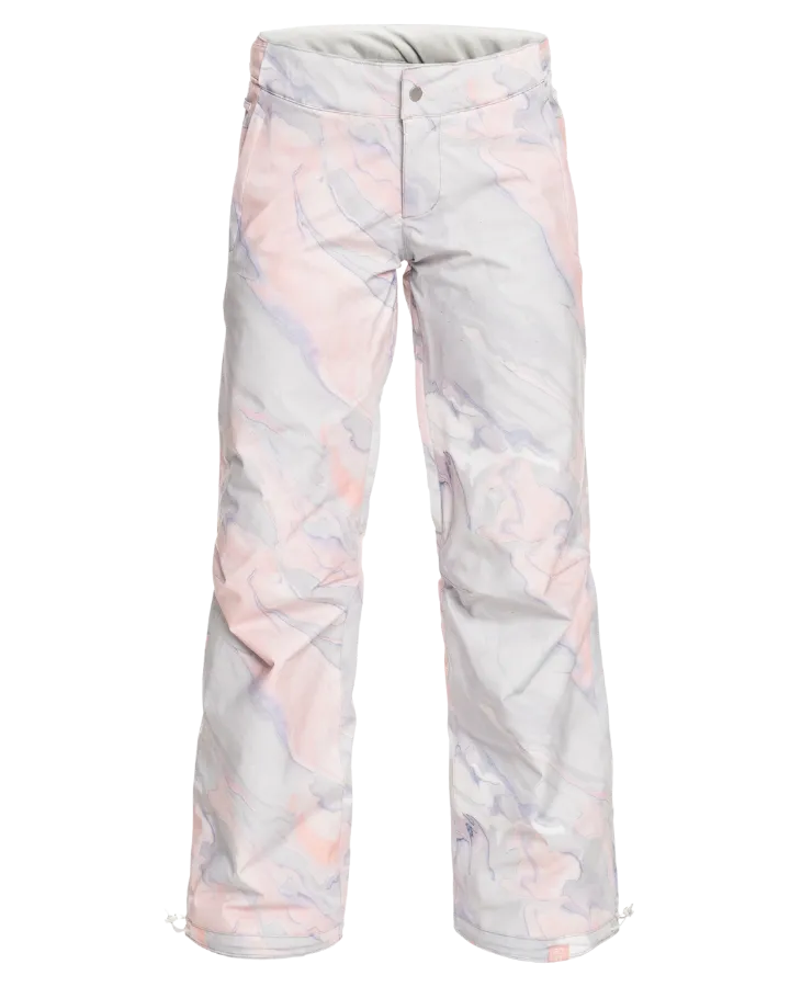 Roxy Chloe Kim Womens Snow Pant - Gray Violet Marble - 2023