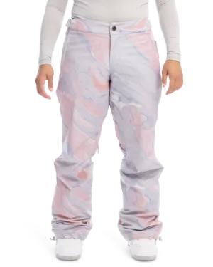 Roxy Chloe Kim Womens Snow Pant - Gray Violet Marble - 2023
