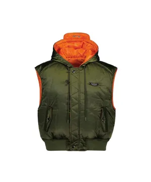 [SAMPLE SALE]LE SONNET Aviation Jumper Vest MA-1 Vest - Khaki