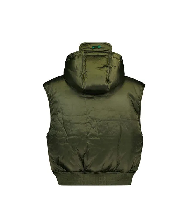 [SAMPLE SALE]LE SONNET Aviation Jumper Vest MA-1 Vest - Khaki