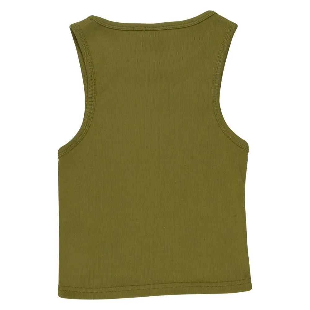 Santa Cruz Womens Vest Classic Dot Emb Tank - Khaki