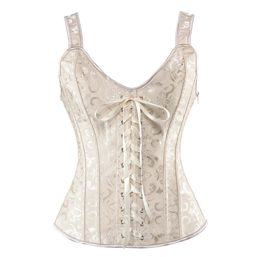 Satin Lace Up Corset