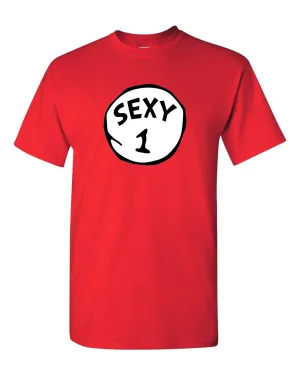 Sexy 1 Sexy 2 T-shirt Couple T-shirt, Valentine t-shirt husband wife t-shirt.
