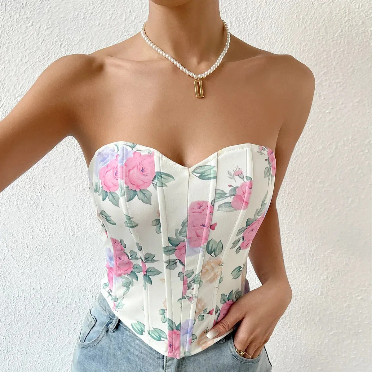 Sexy Bra Women Bustier Ropa Mujer Camis Body Lingerie Woman Clothes Shaper Faja Casual Underbust Ladies Corset Top Crop Blusa