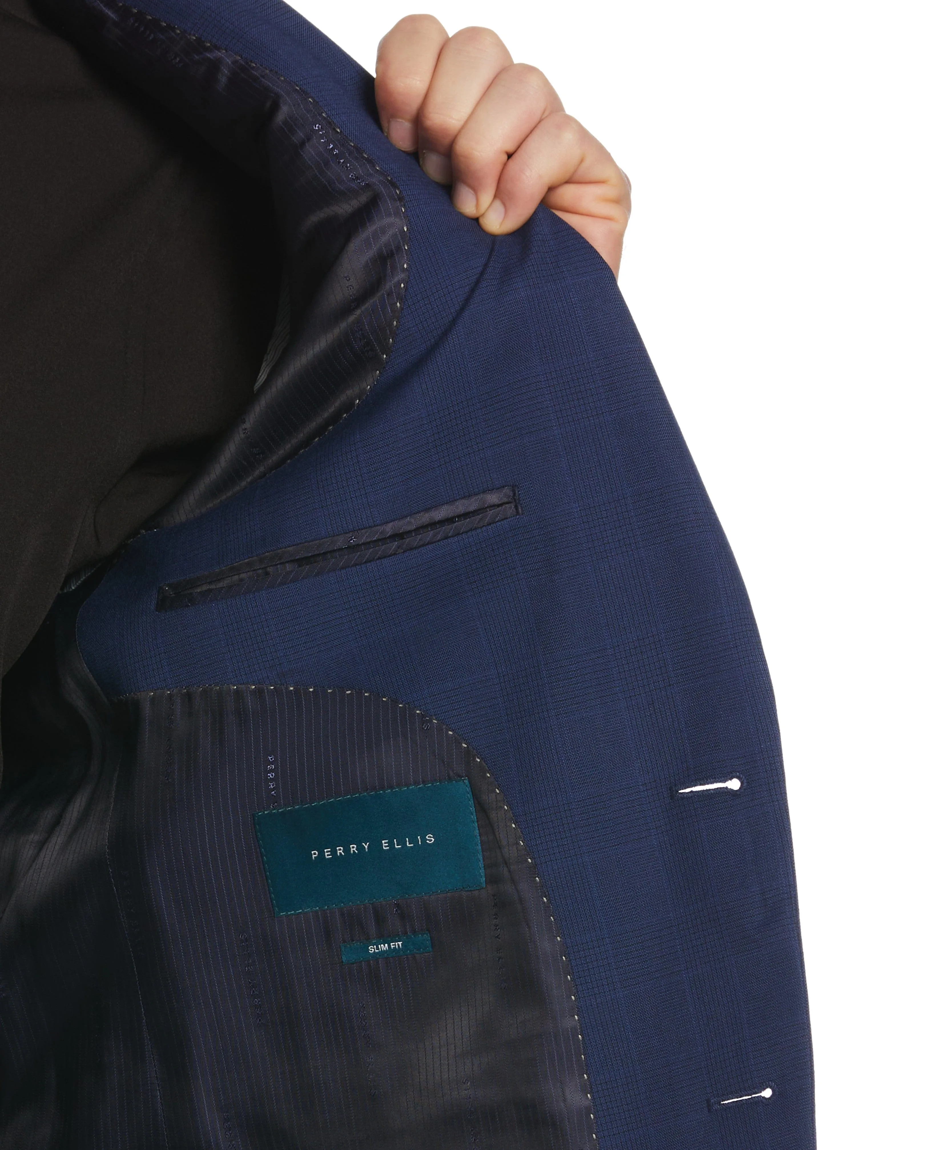 Slim Fit Solid Stretch Suit Jacket