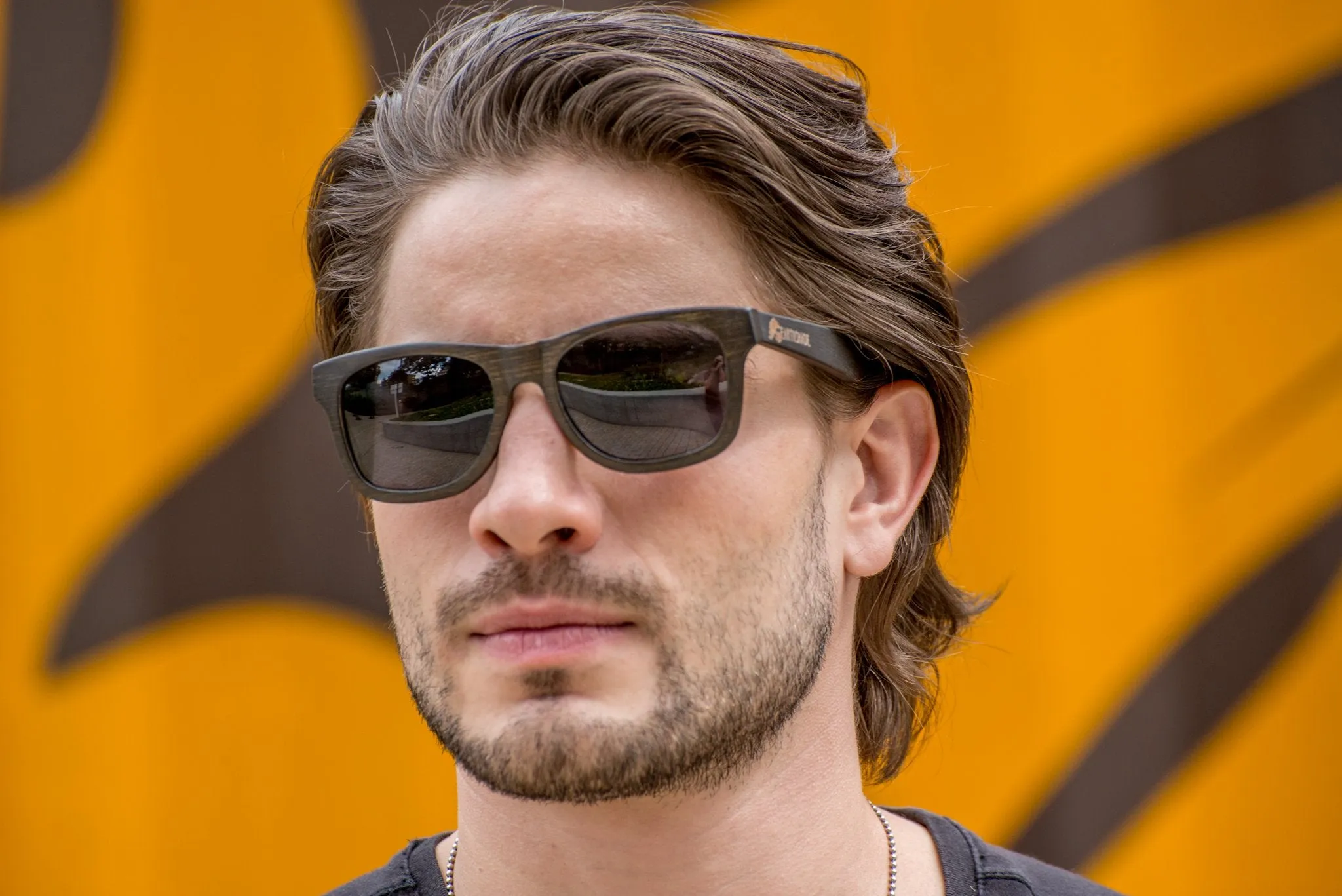 Smoke Bamboo Sunglasses - Classic