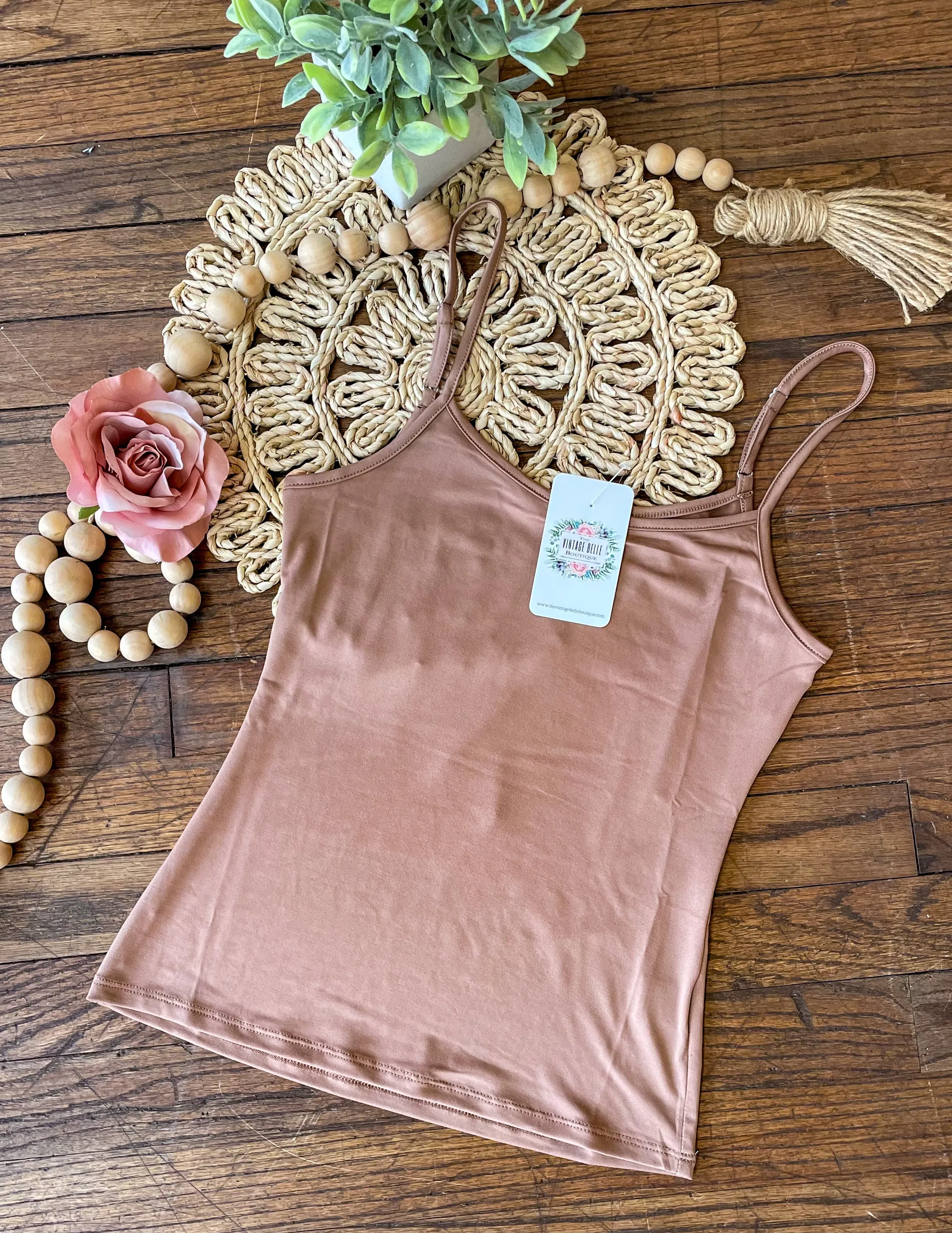 Solid  Cami, Mocha
