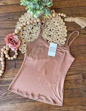 Solid  Cami, Mocha