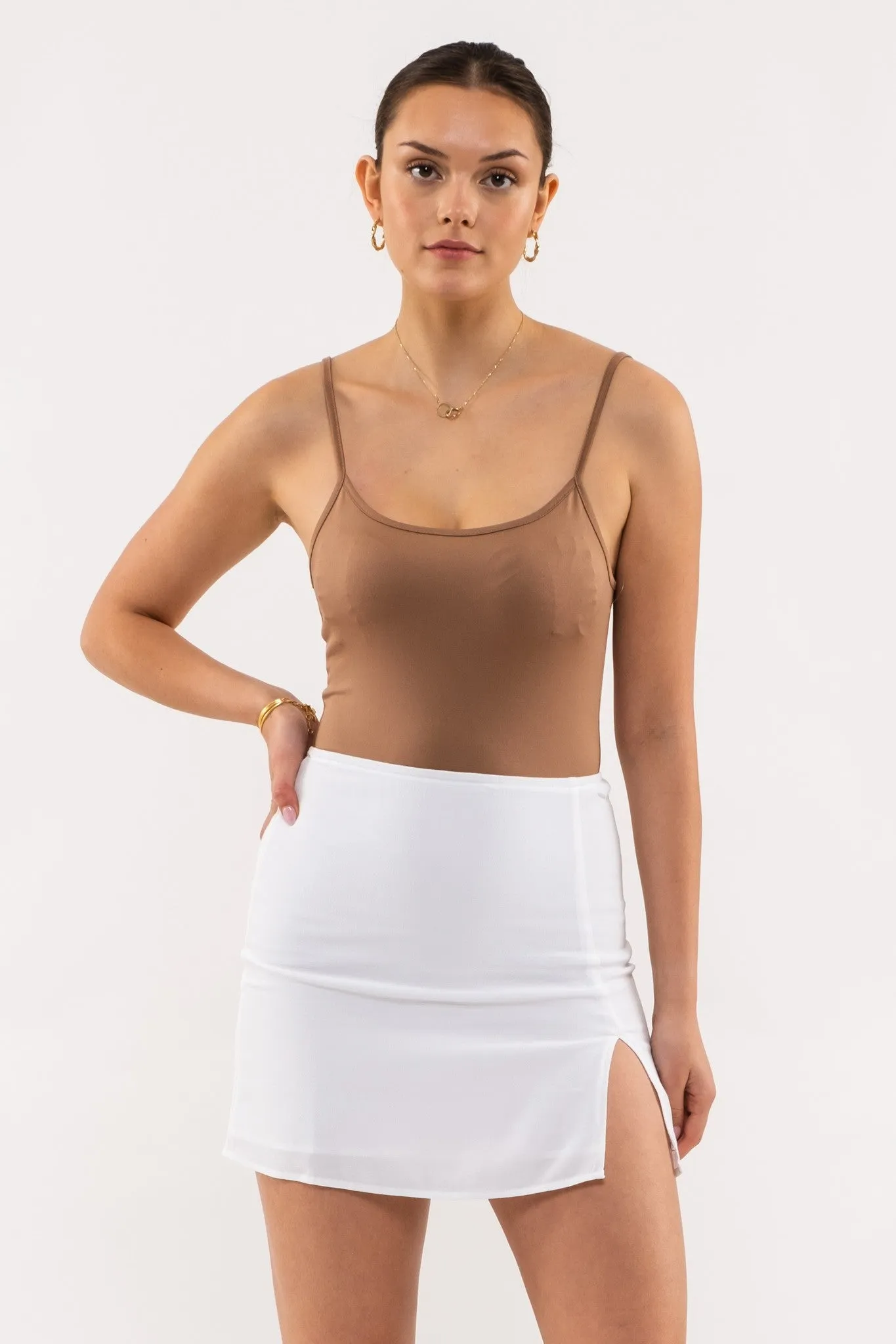 Solid  Cami, Mocha