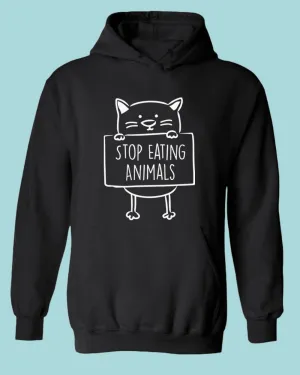 Stop Eating Animals Hoodie vegetarian Hoodie