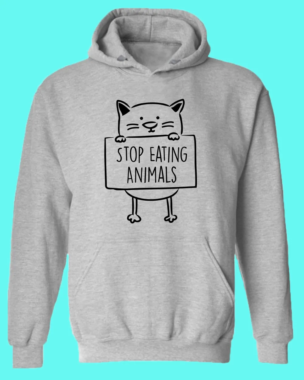 Stop Eating Animals Hoodie vegetarian Hoodie