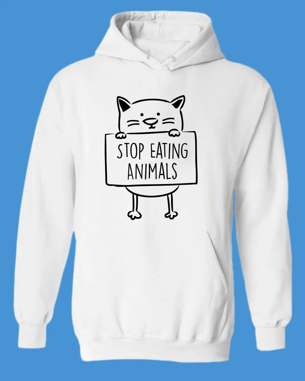 Stop Eating Animals Hoodie vegetarian Hoodie