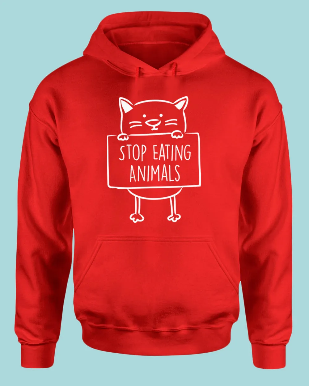 Stop Eating Animals Hoodie vegetarian Hoodie
