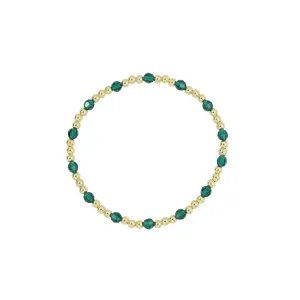 Stretchy May Birthstone Adult Dotted Bracelet (3MM   4MM beads)