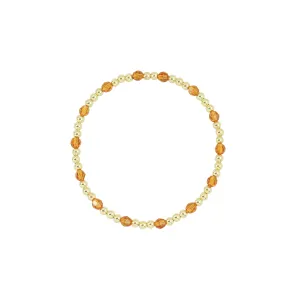 Stretchy November Birthstone Adult Dotted Bracelet (3MM   4MM beads)