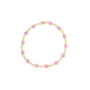 Stretchy October Birthstone Adult Dotted Bracelet (3MM   4MM beads)