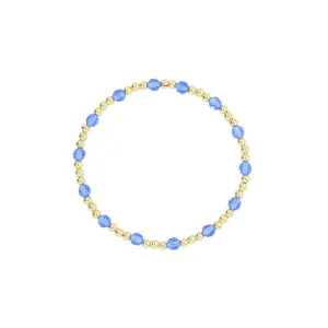 Stretchy September Birthstone Adult Dotted Bracelet (3MM   4MM beads)