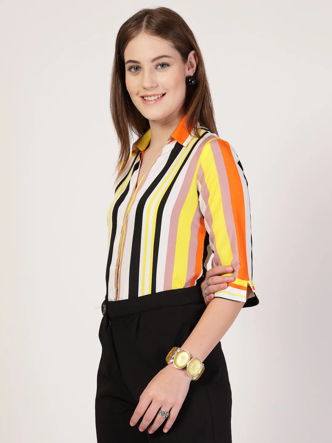 Style Quotient Women Multi color Formal Shirt