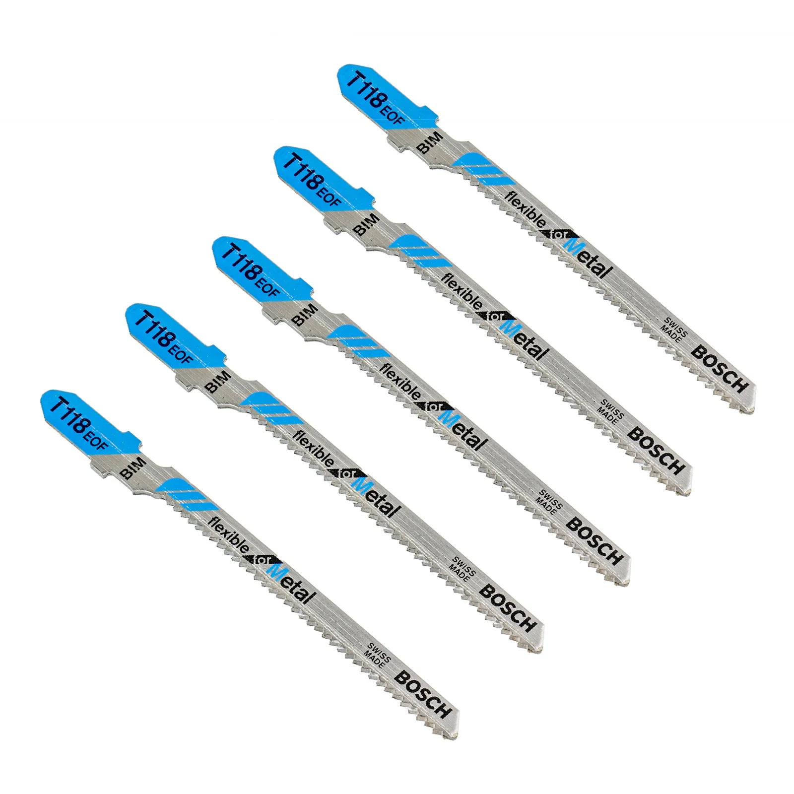 T 118 EOF | 5 x Stichsägeblatt für Kurvenschnitte in Metall