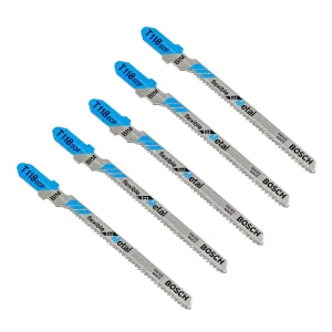 T 118 EOF | 5 x Stichsägeblatt für Kurvenschnitte in Metall
