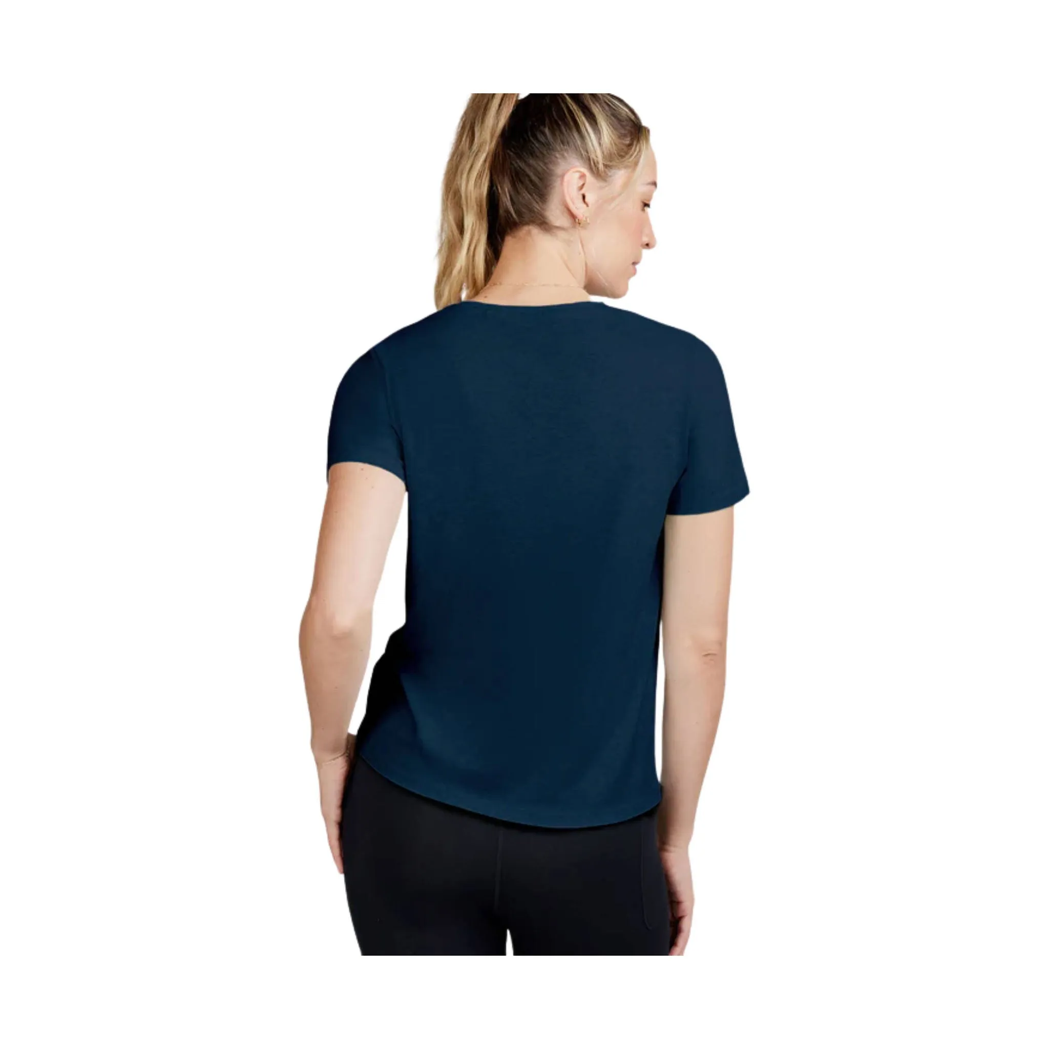 Tasc Women's All Day Short Sleeve T Shirt - Classic Navy