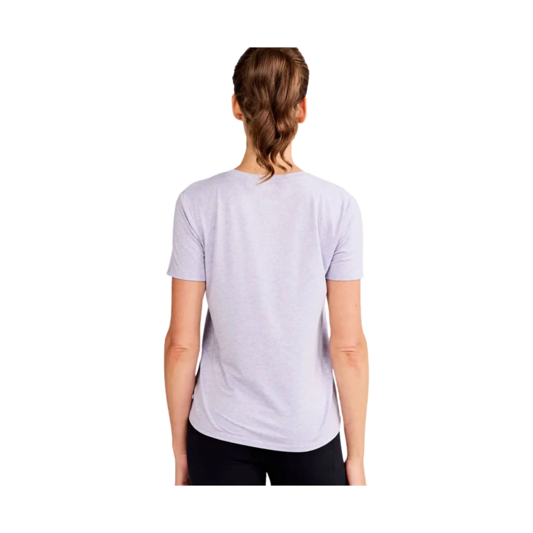 Tasc Women's All Day Short Sleeve T Shirt - Lavender Heather