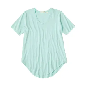 Tasc Women's Longline Boyfriend T Shirt - Joyful Blue - ONLINE STORE CREDIT/EXCHANGE ONLY