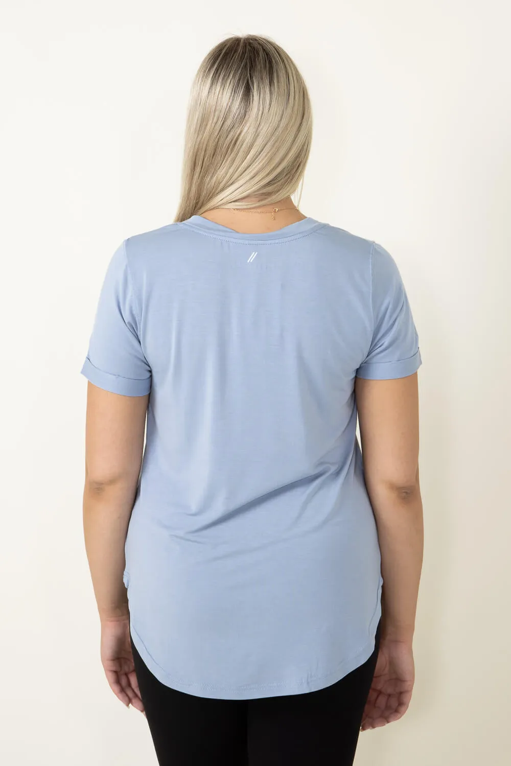 Thread & Supply Recreation T-Shirt for Women in Light Blue | T1440LZMTS-LIGHTDENIM