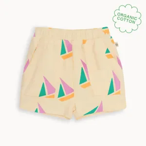 Tiller - Pink Sailboat Baby & Kids Shorts