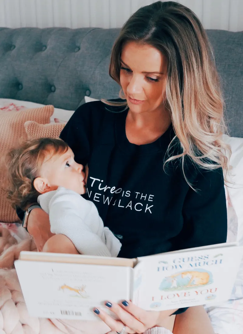 TIRED IS THE NEW BLACK Breastfeeding Sweatshirt