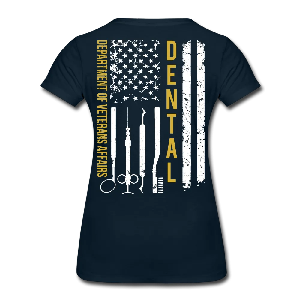 VA Dental department of veterans affairs Women’s Premium T-Shirt (Gold)