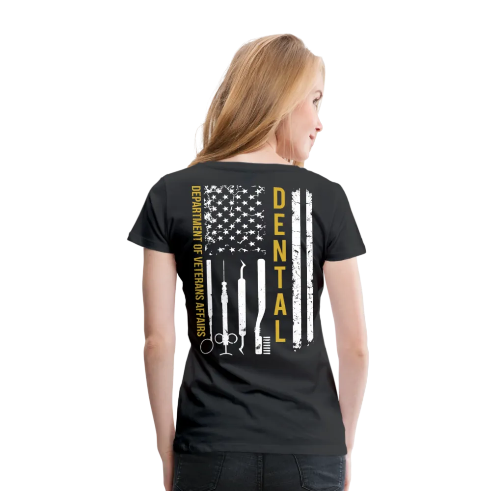 VA Dental department of veterans affairs Women’s Premium T-Shirt (Gold)