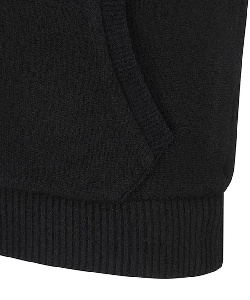 Vice Golf Atelier Women's Wide Collar Windproof Padded Knit Vest - Black