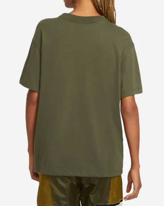 W NSW ESSNTL SS TOP BF - Cargo Khaki/White