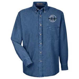 wade413 Harriton Mens Long Sleeve Denim Shirt