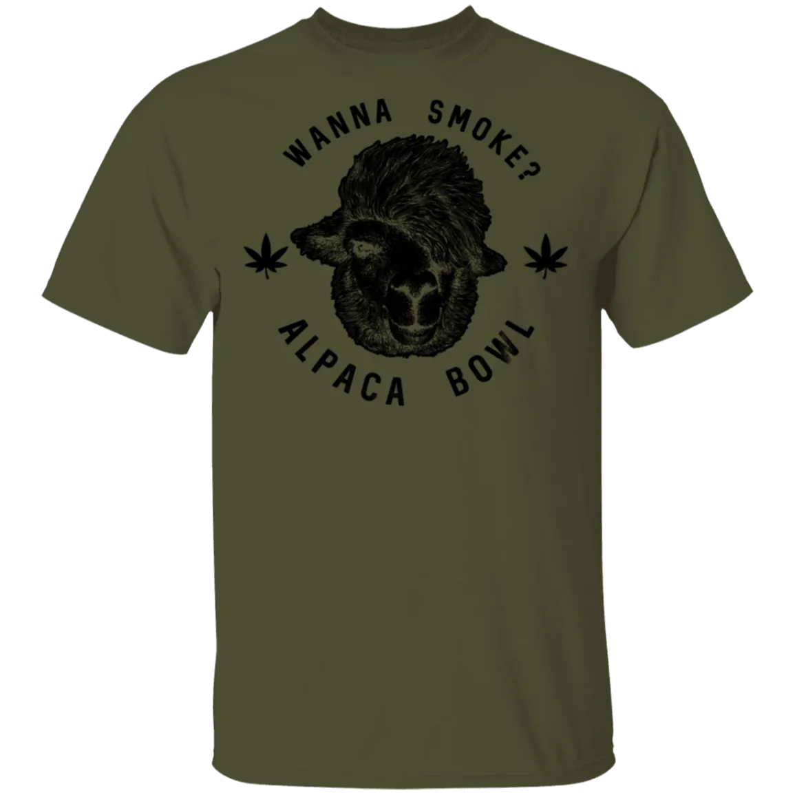 Wanna Smoke Alpaca Bowl T-Shirt