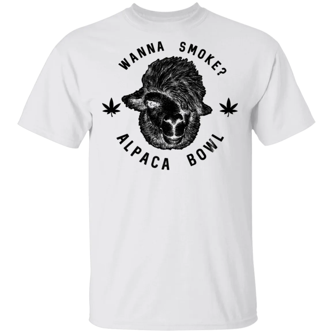 Wanna Smoke Alpaca Bowl T-Shirt
