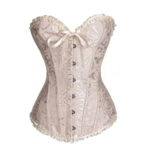 Women Bustier Corset Sexy Waist Slimming Green Bodice Overbust