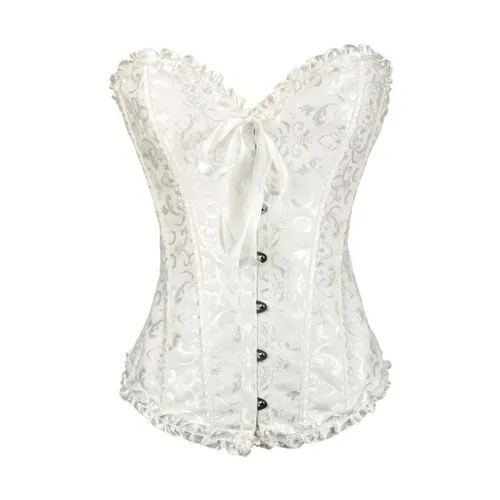 Women Bustier Corset Sexy Waist Slimming Green Bodice Overbust