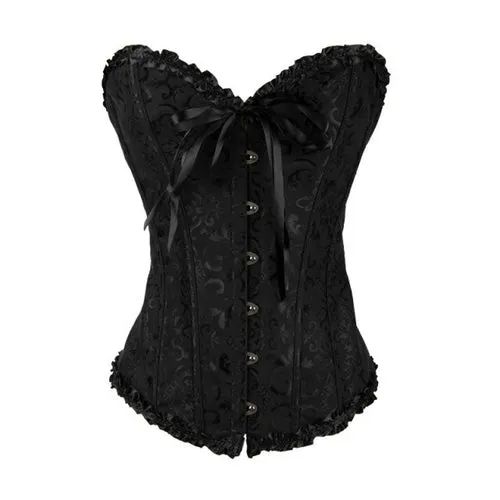 Women Bustier Corset Sexy Waist Slimming Green Bodice Overbust