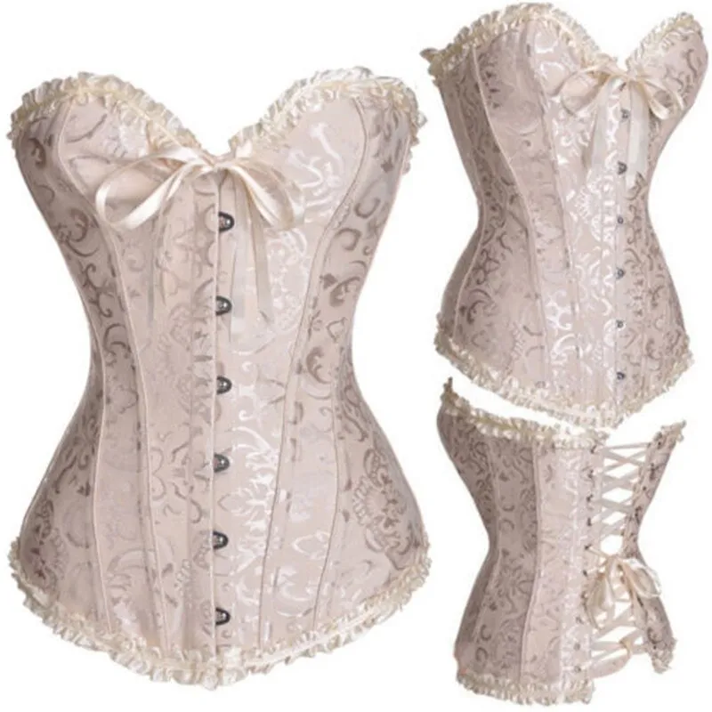 Women Bustier Corset Sexy Waist Slimming Green Bodice Overbust