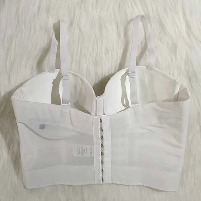 Women's Bustier Crop Top Sexy Corset Top Bra